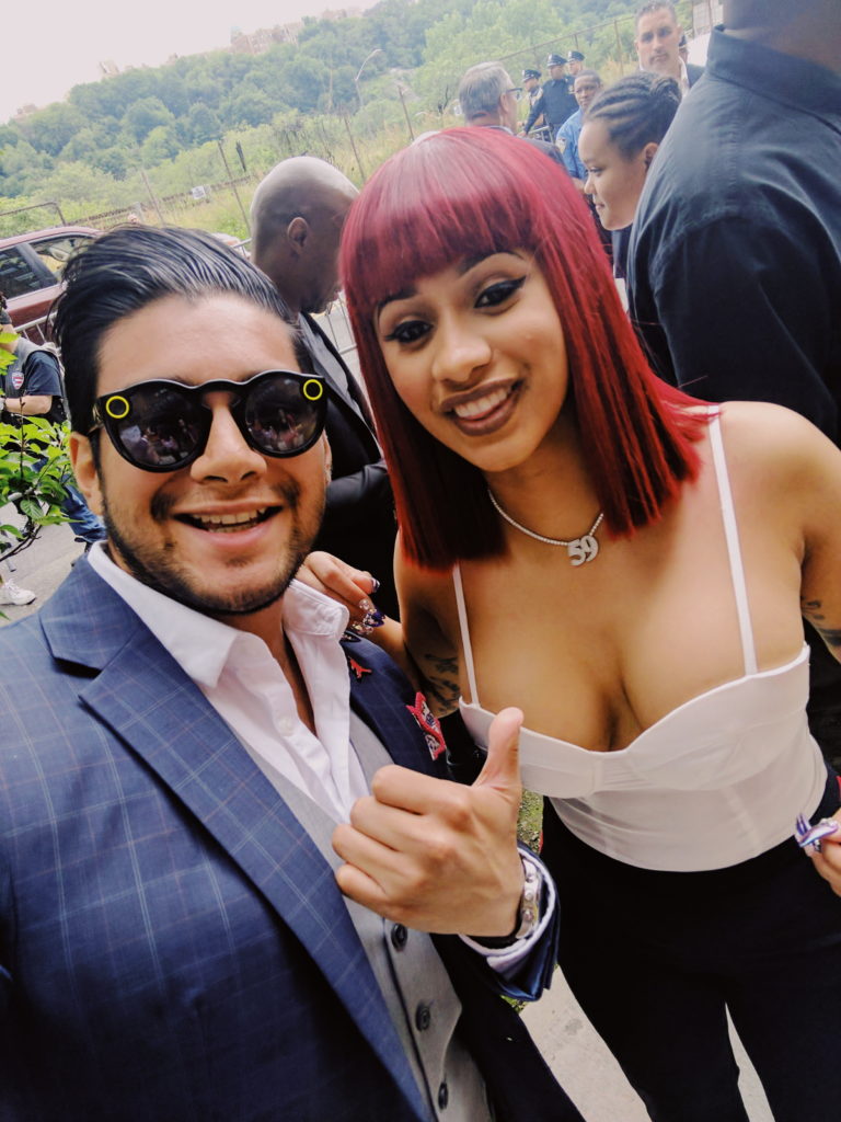 dandy in the bronx with Cardi B AT GLOBAL HIP HOP DAY