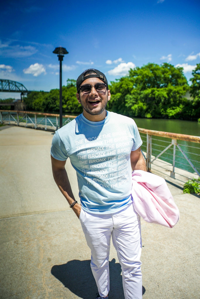 DANDY IN THE BRONX WEARING THE BRONX NATIVE SHIRT WITH SUIT