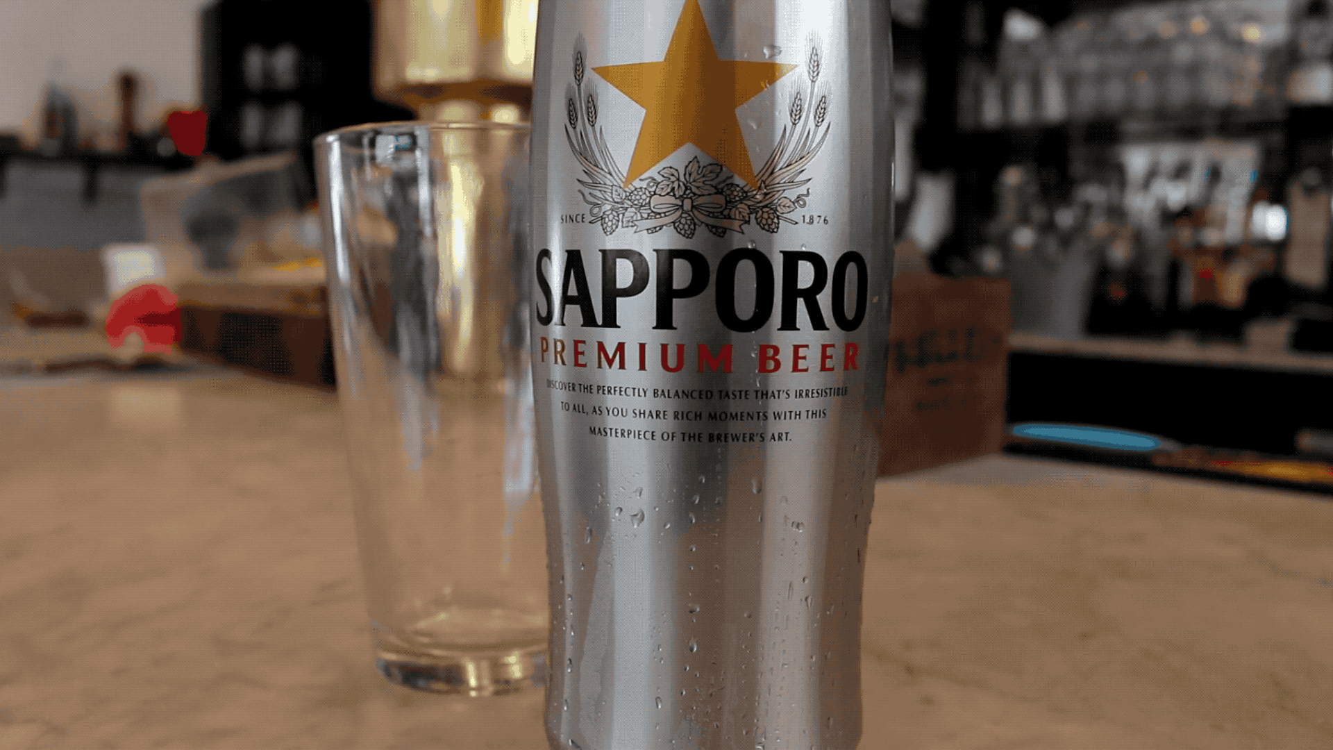 drinking sapporo beer in the bronx