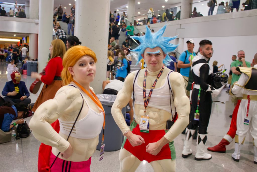 steroid rick buff rick rock and morty cosplay new york comic con 2017