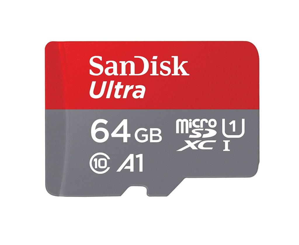 Sandisk Ultra 64GB Micro SDXC UHS-I Card with Adapter - 100MB/s U1 A1 - SDSQUAR-064G-GN6MA