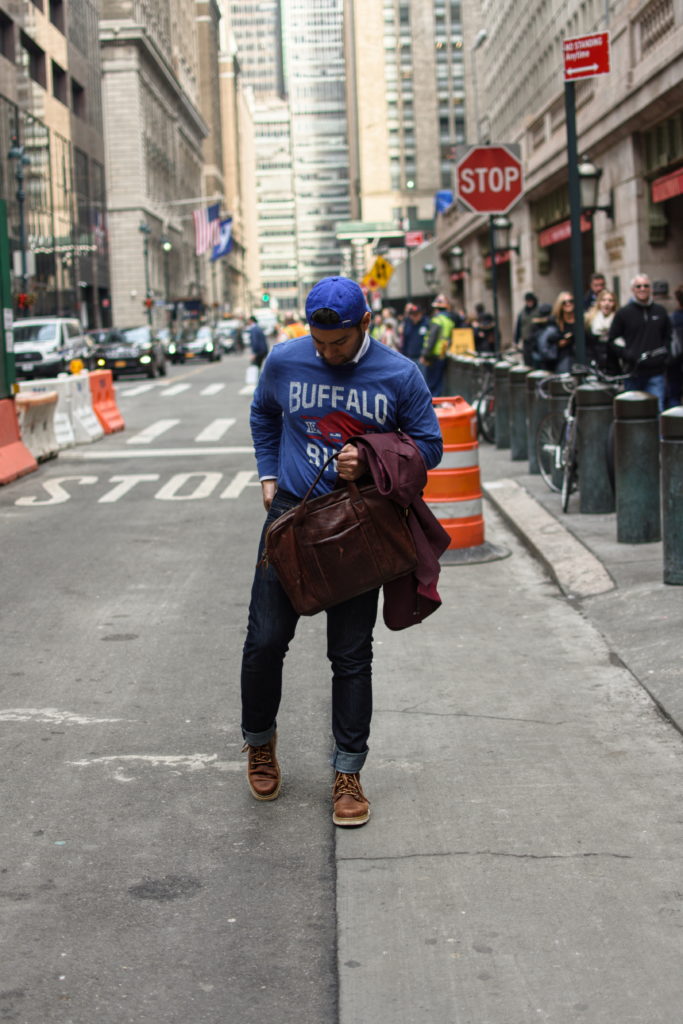 buffalo bills inspired outfit - fancy football outfit - dandy in the bronx
