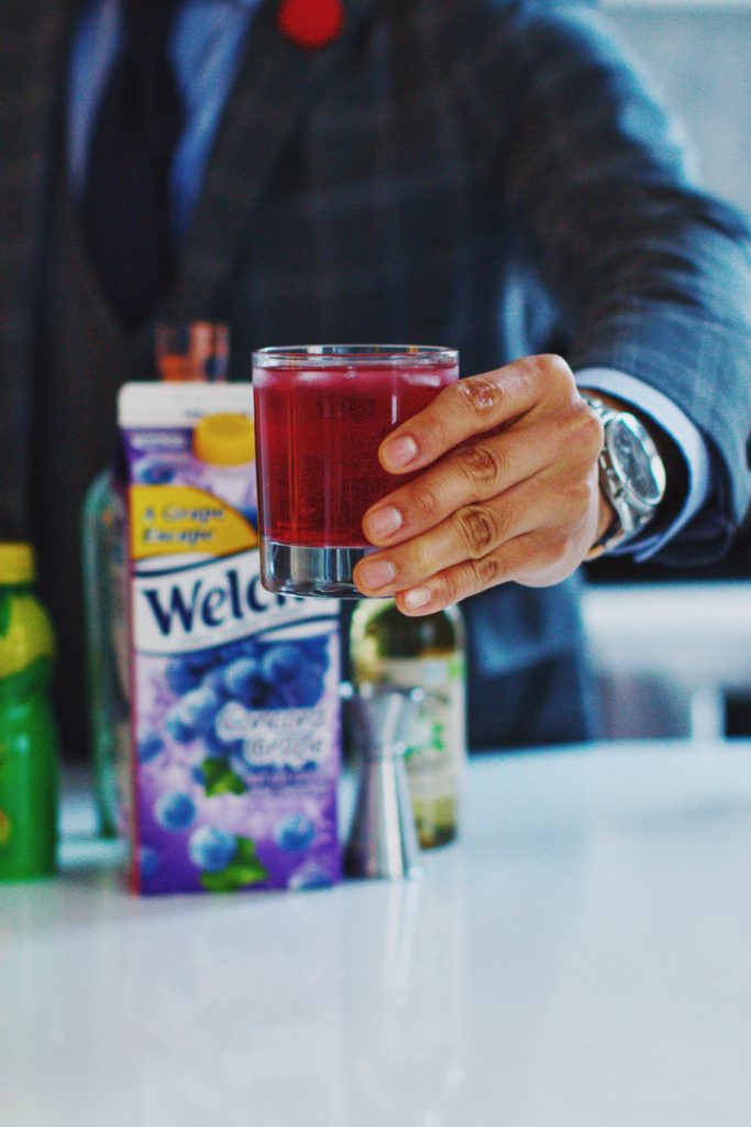 EASY TO MAKE COCKTAIL WITH Welch’s Refrigerated Cocktails - dandy in the bronx