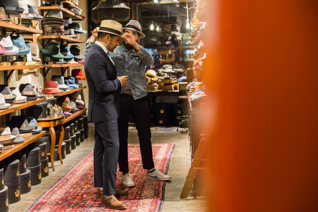 HOW TO FIND THE PERFECT HAT - how to buy a hat - SHOPPING FOR A HAT - dandy in the bronx - goorin bros - hat store - hat shop -