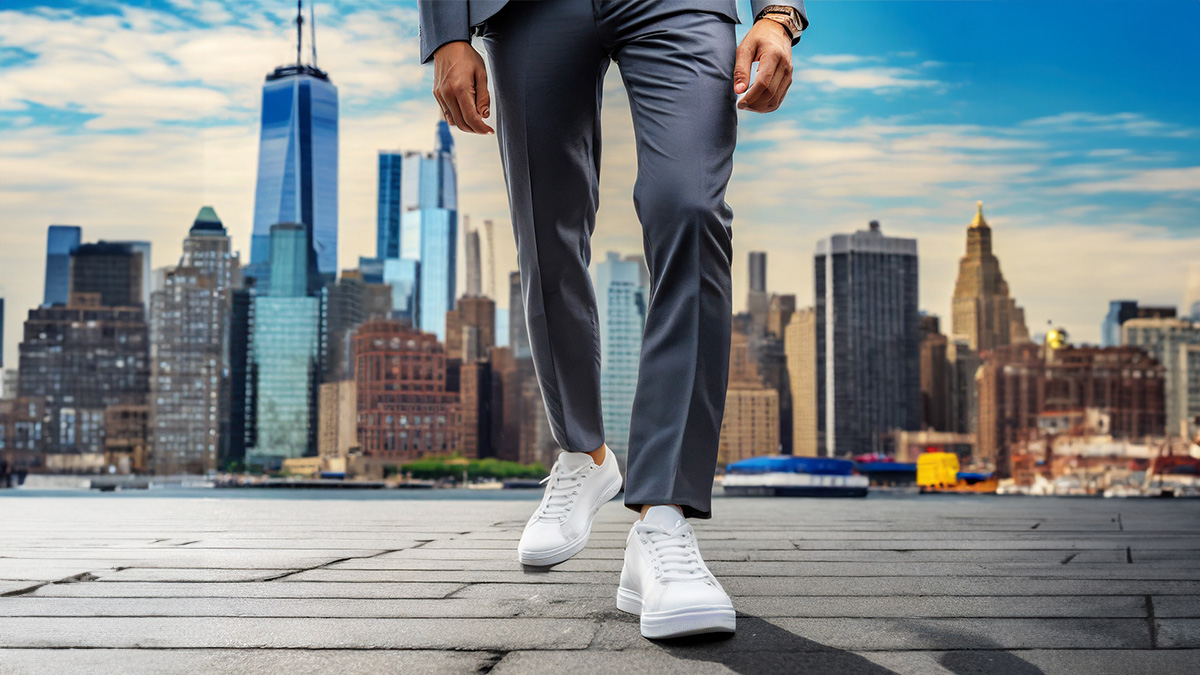 How To Pull Off Suit With Sneakers | Mens business casual outfits, Business  casual men, Business casual outfits for men