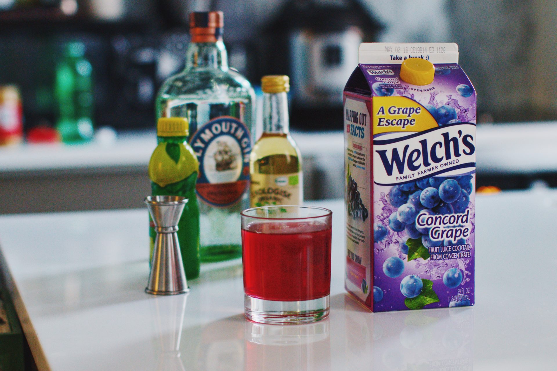 EASY TO MAKE COCKTAIL WITH Welch’s Refrigerated Cocktails - dandy in the bronx