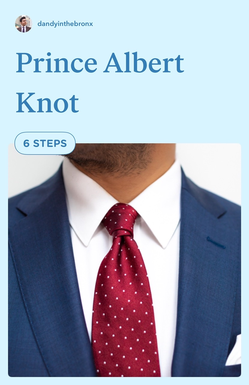 how to tie a prince Albert knot
