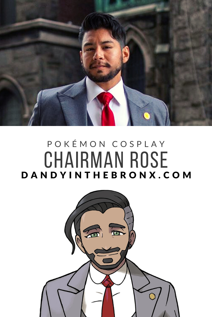 Pokémon cosplay - Pokémon sword and shield - Galar Pokémon League - chairman rose - dandy in the bronx