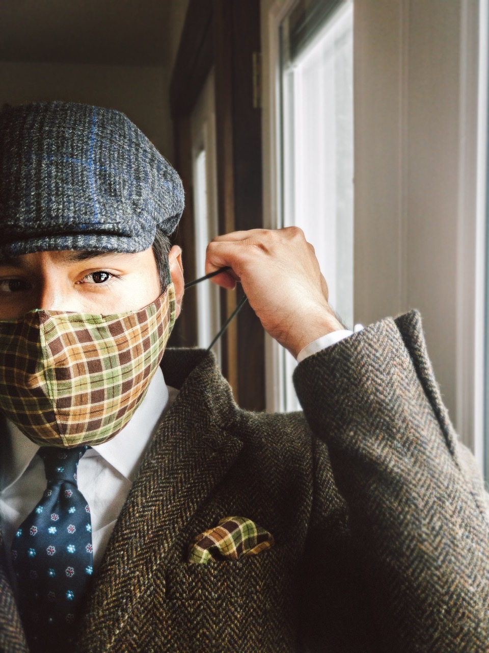HOW TO STAY STYLISH DURING THE PANDEMIC: 5 TOP TIPS | dandy in the bronx | dapper face mask | dandy face mask | face mask fashion | face mask | facemask | face mask style 