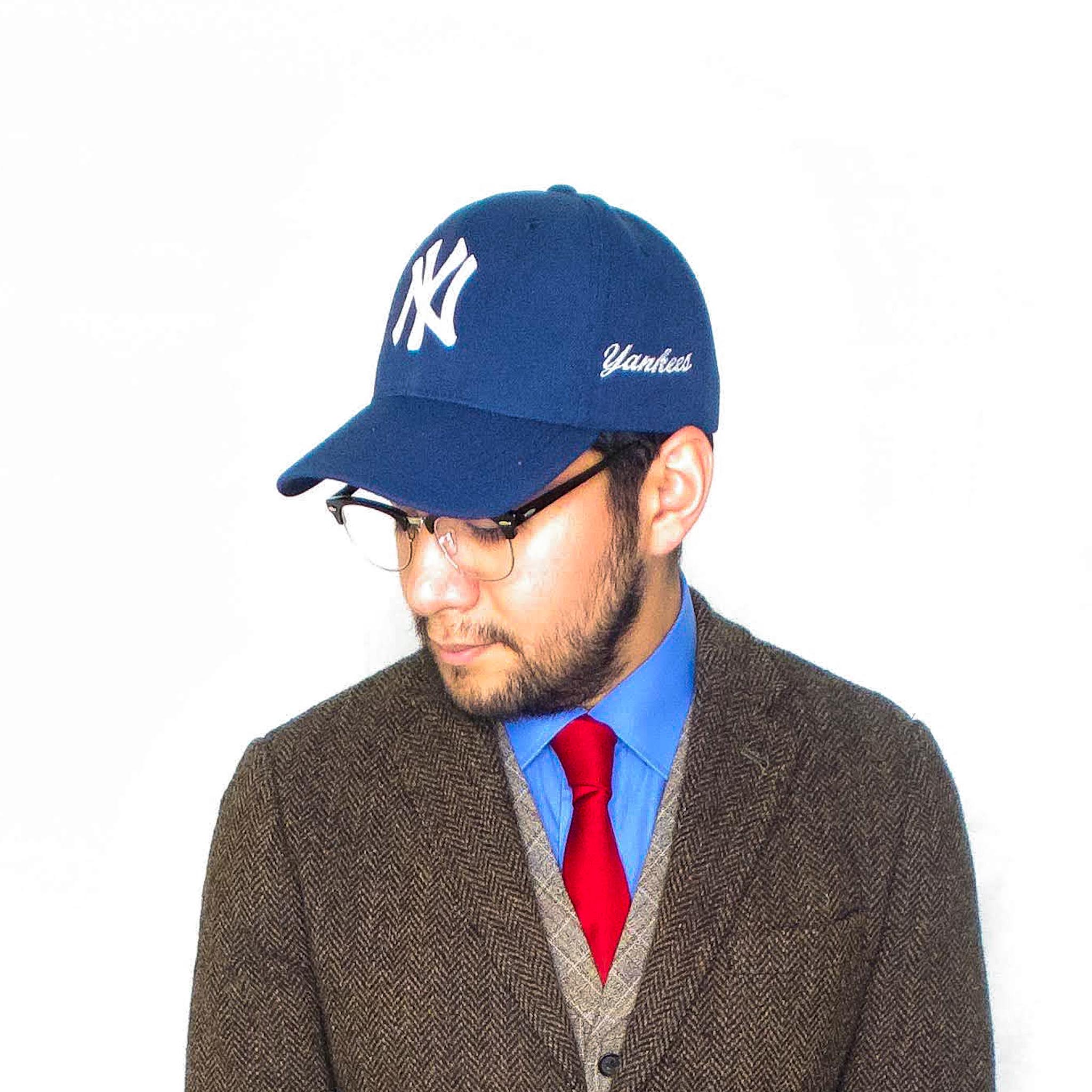 hat - baseball cap - casual hat - yankees hat - dandy in the bronx - cap with suit - 