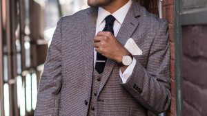 Marc Darcy three piece suit - tweed 