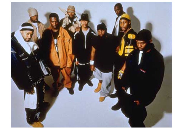 Wu Tang Clan group photo - Wu Tang Clan wearing timberland boots - timbs in hop op - timbs