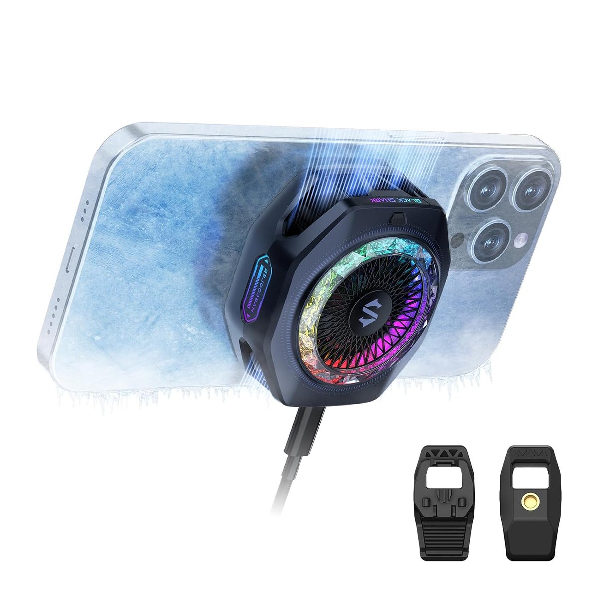 Black Shark magnetic phone cooler for preventing overheating during Pokémon GO