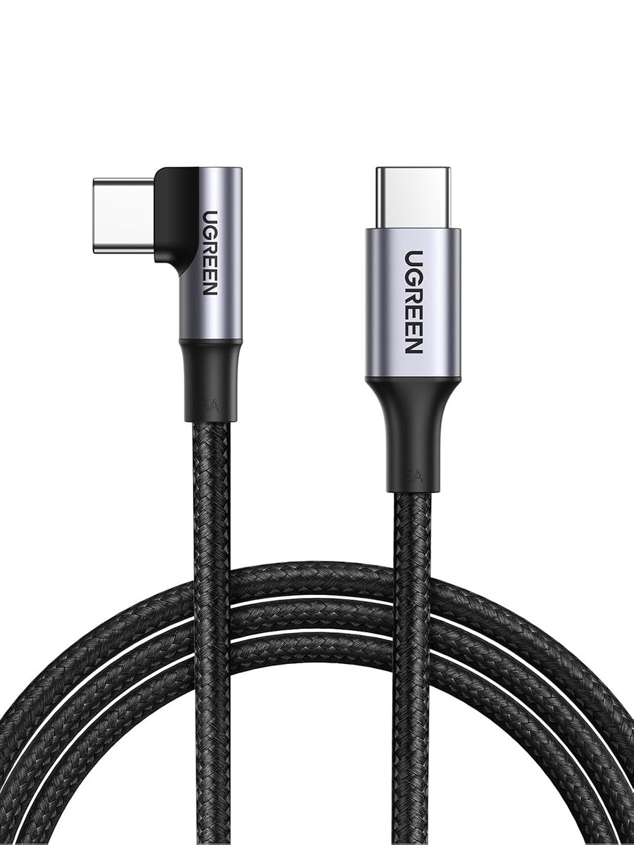 UGREEN 100W right-angle USB-C fast charging cable